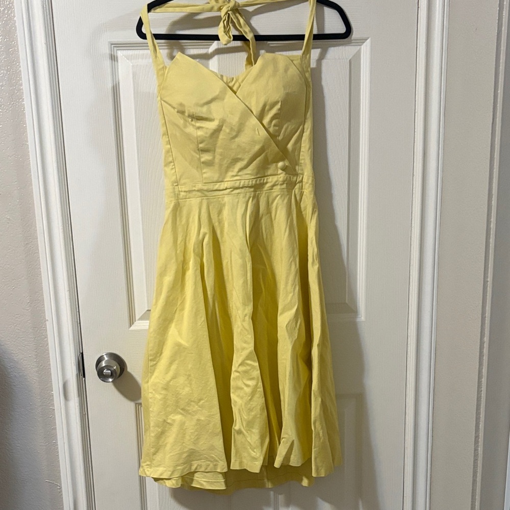 Lindy Bop halter Yellow Dress